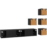  Komplet TV omaric 6 pcs 80 x 30 x 30 cm Črni hrast, (5000247688) | Shoptok.si