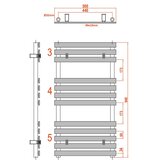 Sapho kupatilski radijator jalousi 94x50 cm bela | Eponuda.com