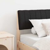  Tapecirani uzglavlje Crna 80 cm Čvrsto borovo drvo | shoptok.hr