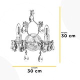  ONLI - Zidno svetlo TERESA 2xE14/6W/230V belo | Eponuda.com