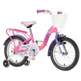 Visitor Bicikl kids unicorn 16" 9" v-brake kontra 105-125cm (16") roze uv sjaj 1160121 | Eponuda.com
