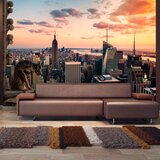 Tapeta - New York: The skyscrapers and sunset 200x140 Cijene