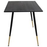 Venture Home Dipp pravokutni blagovaonski stol 120 × 85 cm, crni | shoptok.hr