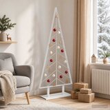  Metalna božićna jelka KUOPIO 150 cm Čelik Bijela | shoptok.hr