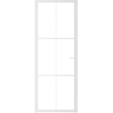  Unutarnja vrata 76 x 201,5 cm Bijela od ESG stakla i aluminija | shoptok.hr
