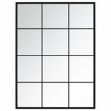 vidaXL Zidna ogledala 3 kom crna 80x60 cm metalna | shoptok.hr