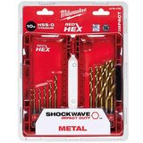 Milwaukee udarne burgije za metal 3-10mm sa hex prihvatom 1/4" set 10/1 4932493865 | ePonuda.com