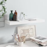 vidaXL plutajuća zidna polica visoki sjaj bijela 60x23,5x3,8 cm MDF Cijene