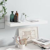 vidaXL Stenska polica visok sijaj bela 60x23,5x3,8 cm MDF Cene
