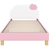  Otroški posteljni okvir z vznožjem Roza 90 x 190 cm PU, (5000104674) | Shoptok.si