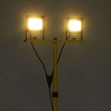 vidaXL LED reflektor s stojalom 2x50 W toplo bel | Shoptok.si