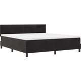 Box Spring Krevet s Madracem Crna Super King Baršun | shoptok.hr