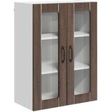  Zidni stakleni ormarić LUCCA Smeđi hrast 60 x 31 x 80 cm | Eponuda.ba