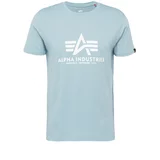 Alpha Industries Majica svetlo modra / bela