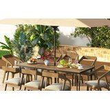  Vrtna miza za do 8 oseb, lesena zunanja miza, dim. 200 x 90 x 75 cm | Shoptok.si