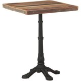 vidaXL Bistro stolić 60 x 60 x 76 cm od masivnog obnovljenog drva | shoptok.hr