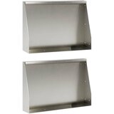  Zid za zadržavanje 2 kom. 60 x 12 x 30 cm Nehrđajući čelik | shoptok.hr