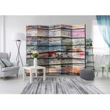 Artgeist Paravan Colourful Wood I, 5-Delni, Dvostranski | Shoptok.si