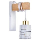  Zidna lampa ELEN 1xE27/35W/230V bela/zlatna/braon Cene
