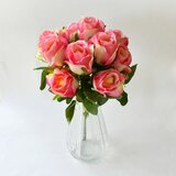  Umjetni buket Ruža roza 46 cm | shoptok.hr
