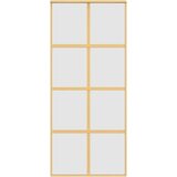  Klizna vrata zlatna 90 x 205 cm matirano staklo ESG i aluminij | shoptok.hr