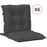  Jastuci za stolice 6 kom prošarano antracit 100x50x7 cm tkanina | Eponuda.com