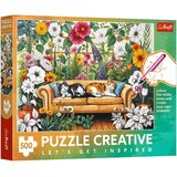Trefl Mačići u cvjetnom vrtu – 500-dijelna kreativna slagalica – Cijene