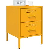  Noćni ormarići 2 kom boje senfa 36 x 39 x 50 5 cm čelični | shoptok.hr