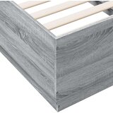 vidaXL Posteljni okvir siva sonoma 90x190 cm inženirski les, (21095090) | Shoptok.si