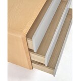 Kave Home Komoda v jesenovem dekorju v sivi in naravni barvi 99x78,5x42 cm Anielle – | Shoptok.si