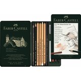 Faber-Castell Pitt Monochrome set - 12 komada - metalna kutija | ePonuda.com