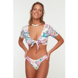 Trendyol Colorful Floral Patterned Bikini Bottoms Cene