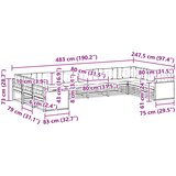  Setovi sofa 10 kom. Čvrsto drvo akacije | shoptok.hr