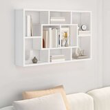  Zidna polica bijela 85 x 16 x 52,5 cm od konstruiranog drva | Eponuda.ba