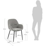 Kave Home Tamno sive blagovaonske stolice u setu 4 kom Konna – | shoptok.hr