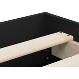  Okvir za krevet s ladicama crni 200x200 cm konstruirano drvo | shoptok.hr