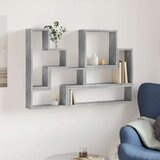 vidaXL Zidna polica siva boja betona 96x12x64 cm konstruirano drvo | shoptok.hr