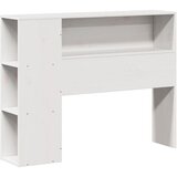 Krevet s regalom za knjige bez madraca bijeli 75x190cm borovina | shoptok.hr
