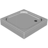 Kolpa San tuš kada Trin, s oblogom (D x Š: 80 x 80 cm, Plastika, Bijele boje) | shoptok.hr