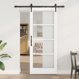 vidaXL drsna vrata s kompletom opreme 'ORKDAL'bela 83x202 cm | Shoptok.si
