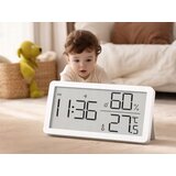  LCD termometer higrometer ura 10cm bel | Shoptok.si