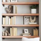  Zidna polica svjetlosmeđa 100x30x(2-6) cm obrađena hrastovina | shoptok.hr