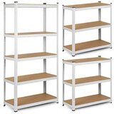  LANDGRAF metalni stalak za odlaganje 875 KG 150x75x30 CM bijeli | shoptok.hr