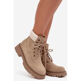 Boto Women's Lace-up Boots Beige Norena | Shoptok.si