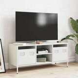 vidaXL TV omarica bela 101,5x39x43,5 cm hladno valjano jeklo | Shoptok.si