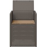  Vrtne stolice za blagovanje 2 pcs Svijetlosiva i taupe PP | shoptok.hr