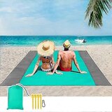 INORCO odeja za piknik 200x145 cm nepremoljiva odeja za na plao, podloga za na plao 4 odeja za plao s fiksnim kotom brez peska/plae, (22024657) | Shoptok.si