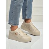 Resti Aurelia Beige Platform Sneakers Eco Leather | ePonuda.com