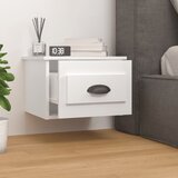  Zidni noćni ormarići 2 kom visoki sjaj bijeli 41,5 x 36 x 28 cm | Eponuda.com