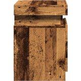  Noćni ormarić s LED boja drva 35x39x55 cm konstruirano drvo | shoptok.hr